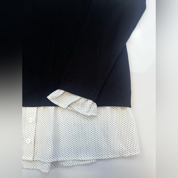 Adrianna Papell Long Sleeve Crew Neck Ruffled Sweater N106-1 - Picture 7 of 10